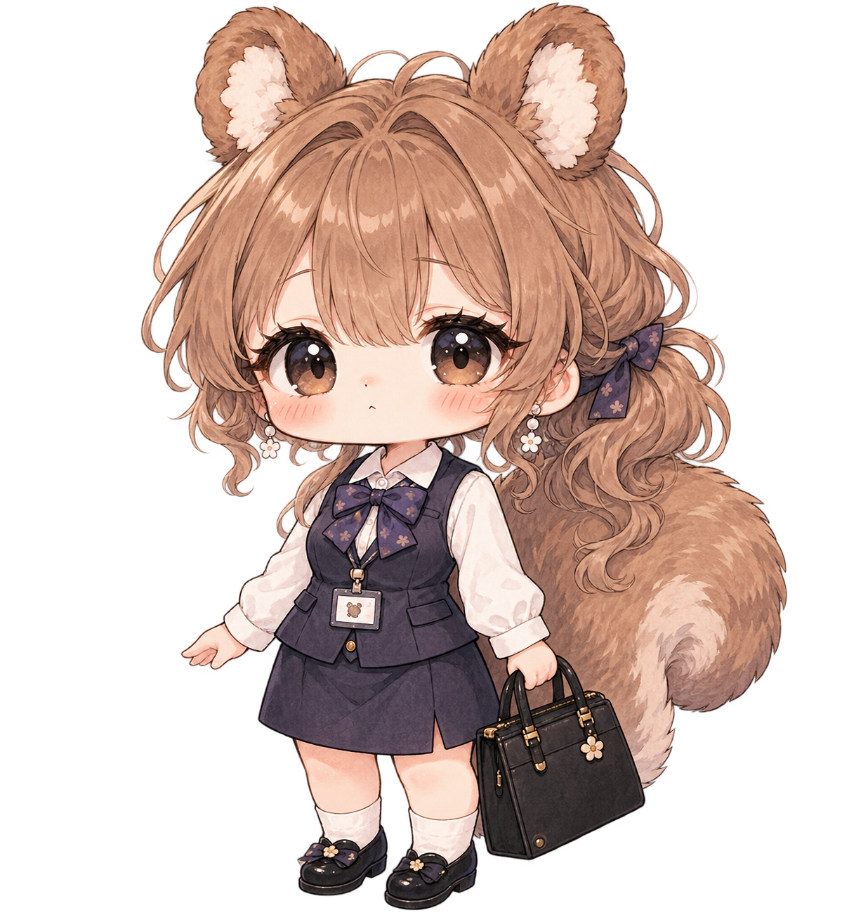 かばんを持った制服姿の、へべりすぴ